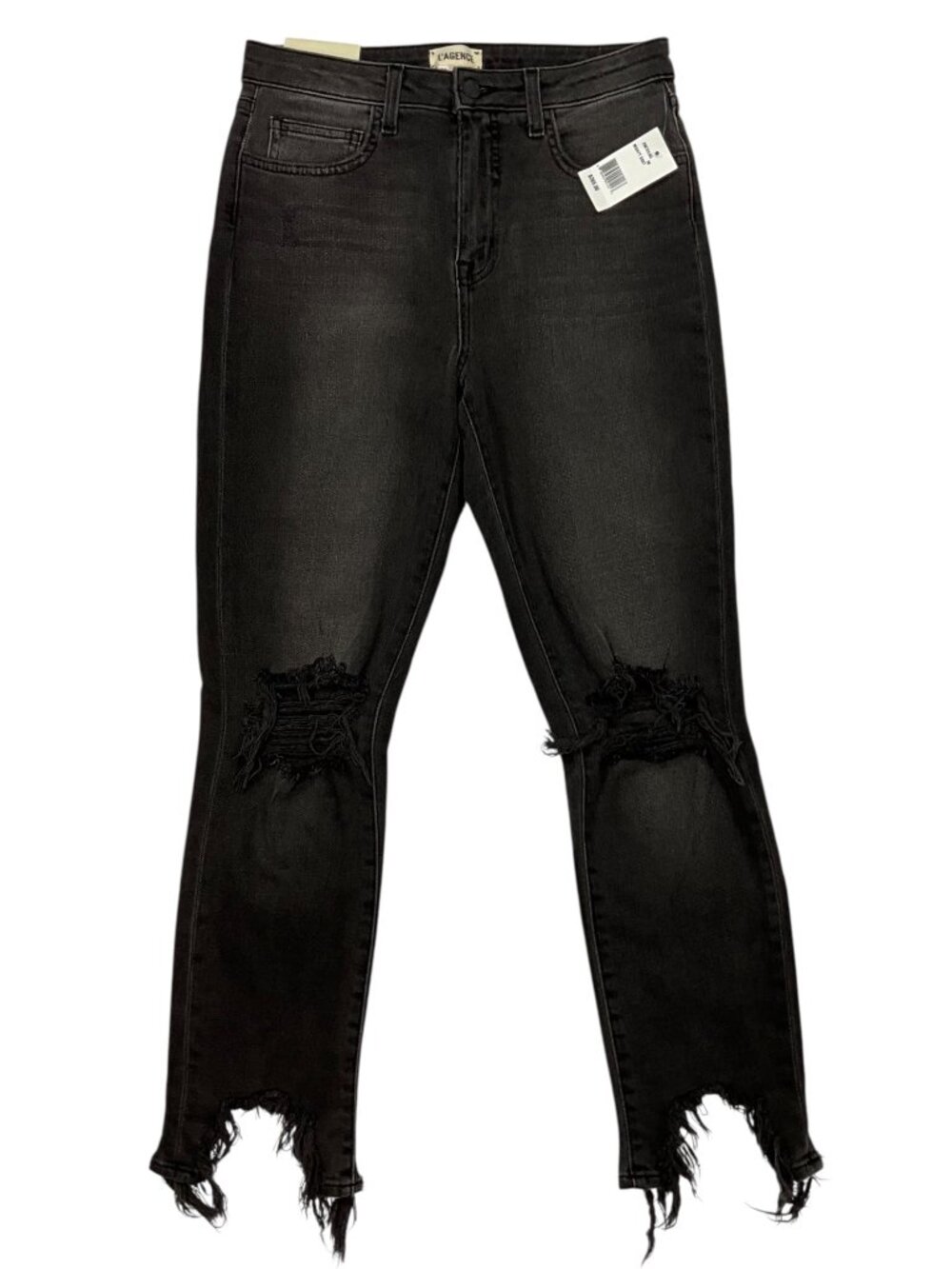 L'AGENCE High Line High Rise Skinny Jean 28 Nighttime Destruct Ripped NEW